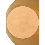 Бра круглое с плафоном из натурального камня на латунном основании Cryptocrystalline Stone варинант исполнения - 4 | Loft Concept в Омске