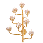 Бра золотое в виде растения Golden Flower Glade варинант исполнения - 2 | Loft Concept в Омске