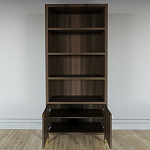 Книжный Стеллаж Elsa Dreams Walnut с задней стенкой варинант исполнения - 3 | Loft Concept в Омске