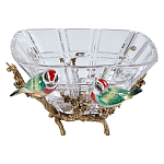 Чаша квадратная из прозрачного стекла с фигурками разноцветных птиц Eden Garden варинант исполнения - 1 | Loft Concept в Омске