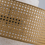 Подвесной светильник с декоративным поясом из плетеного бамбука Biuloggicu варинант исполнения - 9 | Loft Concept в Омске