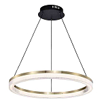 Люстра подвесная круглая светодиодная с золотым каркасом Ring Horizontal варинант исполнения - 1 | Loft Concept в Омске