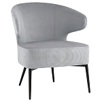 Современное мягкое кресло на металлических ножках Rakush Grey варинант исполнения - 1 | Loft Concept в Омске