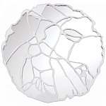 Зеркало кругле в декоративной раме белого цвета White Ratio варинант исполнения - 1 | Loft Concept в Омске