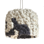 Светильник вязаный из шерсти Черно-белый варинант исполнения - 2 | Loft Concept в Омске