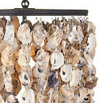 Люстра овальная с подвесками из устричных раковин Sea Ravens варинант исполнения - 1 | Loft Concept в Омске