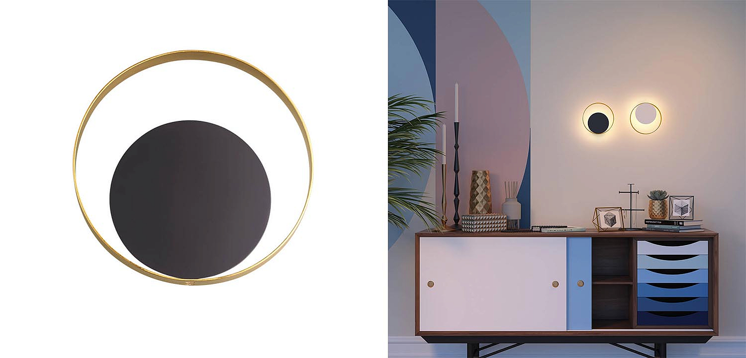 Бра Globo Ocular Sconce Circle Black Бра Globo Ocular Sconce Circle Black - Loft-Concept в Омске