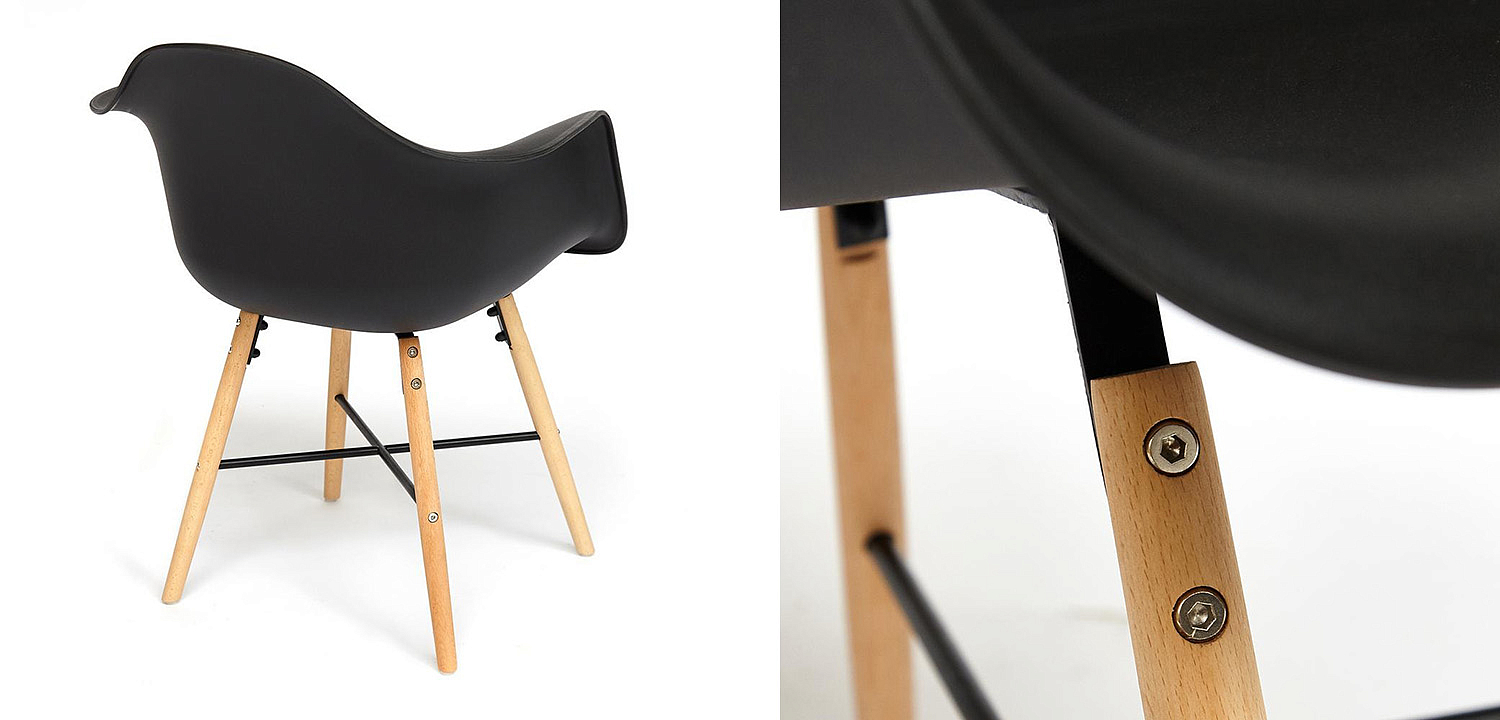 Стул DAW black Стул DAW black - Loft-Concept в Омске