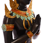 Декоративная статуэтка из бронзы Будда Bronze Kneeling Buddha варинант исполнения - 4 | Loft Concept в Омске