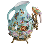 Кувшин с птичкой и  цветочным рисунком Blue Garden варинант исполнения - 2 | Loft Concept в Омске