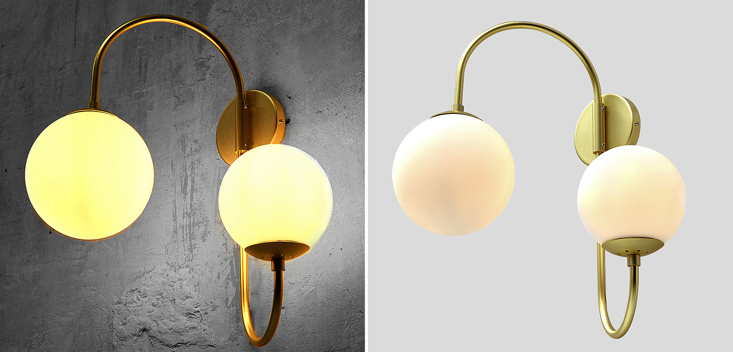 Бра Gooseneck Pelle Gold Wall Lamp Бра Gooseneck Pelle Gold Wall Lamp - Loft-Concept в Омске