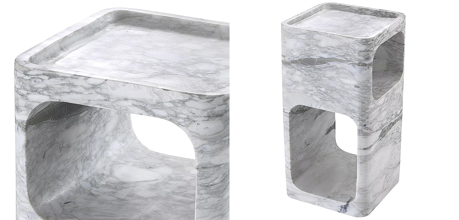 Приставной стол Eichholtz Side Table Adler Marble Приставной стол Eichholtz Side Table Adler Marble - Loft-Concept в Омске