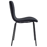 Стул черный с обивкой из велюра Black Archie Chair варинант исполнения - 1 | Loft Concept в Омске