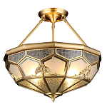 Люстра потолочная Leoni 2 в витражной технике варинант исполнения - 1 | Loft Concept в Омске