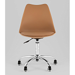 Офисный стул на металлическом основании EGGERY Brown пластик варинант исполнения - 5 | Loft Concept в Омске