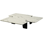 Стол журнальный низкий с фигурной столешницей Threshold варинант исполнения - 1 | Loft Concept в Омске