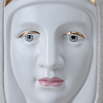 Ваза с золотисто-белыми фрагментами Faces of Imagination варинант исполнения - 6 | Loft Concept в Омске