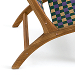 Кресло низкое из массива тика Barbados варинант исполнения - 5 | Loft Concept в Омске