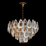 Люстра с многослойными белыми и прозрачными подвесками Character Chandelier варинант исполнения - 1 | Loft Concept в Омске