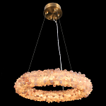 Люстра кольцевая с частичками натурального горного хрусталя Crystal Shimmer варинант исполнения - 1 | Loft Concept в Омске