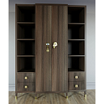 Большой шкаф с витриной Elsa Dreams Walnut варинант исполнения - 1 | Loft Concept в Омске