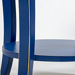 Синяя тумба на фигурных ножках Shelby варинант исполнения - 5 | Loft Concept в Омске