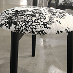 Стул обеденный деревянный с цветочной обивкой Foshan Chair варинант исполнения - 2 | Loft Concept в Омске