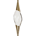 Подвесной светильник с хрустальным плафоном и бронзовым основанием Renee Glass Drops  варинант исполнения - 3 | Loft Concept в Омске