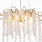 Люстра c подвесками из прозрачного хрусталя Диаметр 85 см FAIRYTREE Light варинант исполнения - 4 | Loft Concept в Омске