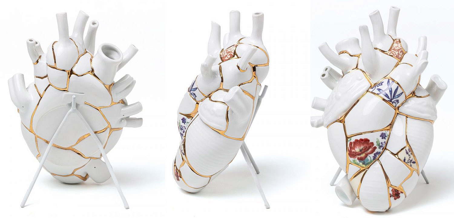 Ваза Seletti Love in Bloom Kintsugi Ваза Seletti Love in Bloom Kintsugi - Loft-Concept в Омске