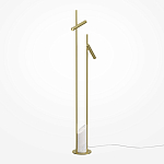 Напольный торшер светодионый золотой Lumen Duo варинант исполнения - 1 | Loft Concept в Омске