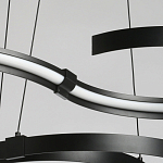 Люстра подвесная светодиодная в виде волнообразной ленты Ribbon Vortex варинант исполнения - 5 | Loft Concept в Омске
