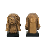 Держатель для книг с бронзовыми фигурками головы собаки Dog Elegance  варинант исполнения - 3 | Loft Concept в Омске