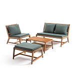 Садовый 2-х местный диван с каркасом из акации Green варинант исполнения - 4 | Loft Concept в Омске