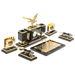 Настольный письменный набор из яшмы и долерита в подарочной упаковке Manager Organizer варинант исполнения - 4 | Loft Concept в Омске