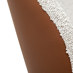 Стул мягкий с обивкой из рогожки и экокожи Contrasting Performance варинант исполнения - 3 | Loft Concept в Омске