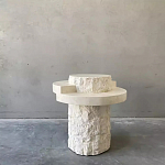 Дизайнерский журнальный стол цилиндрической формы фактурный Mylepen варинант исполнения - 1 | Loft Concept в Омске