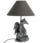 Настольная лампа с абажуром Дракон Silver Dragon варинант исполнения - 5 | Loft Concept в Омске