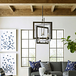 Люстра из пересекающихся квадратных элементов Intersecting Squares варинант исполнения - 2 | Loft Concept в Омске