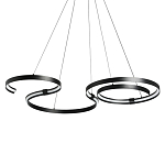 Люстра подвесная светодиодная в виде волнообразной ленты Ribbon Vortex варинант исполнения - 1 | Loft Concept в Омске