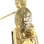 Часы настольные бронзовые из натурального камня Яшма Stone Clock варинант исполнения - 5 | Loft Concept в Омске