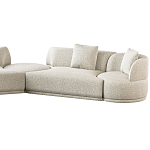 Угловой диван Calypso с поворотным механизмом и пуфом   варинант исполнения - 3 | Loft Concept в Омске