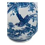 Ваза с мотивами цветущего сада с попугаями Blue Vase Inspired by Nature варинант исполнения - 3 | Loft Concept в Омске