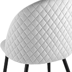 Мягкий стул в сером велюре Miruna Chair варинант исполнения - 6 | Loft Concept в Омске