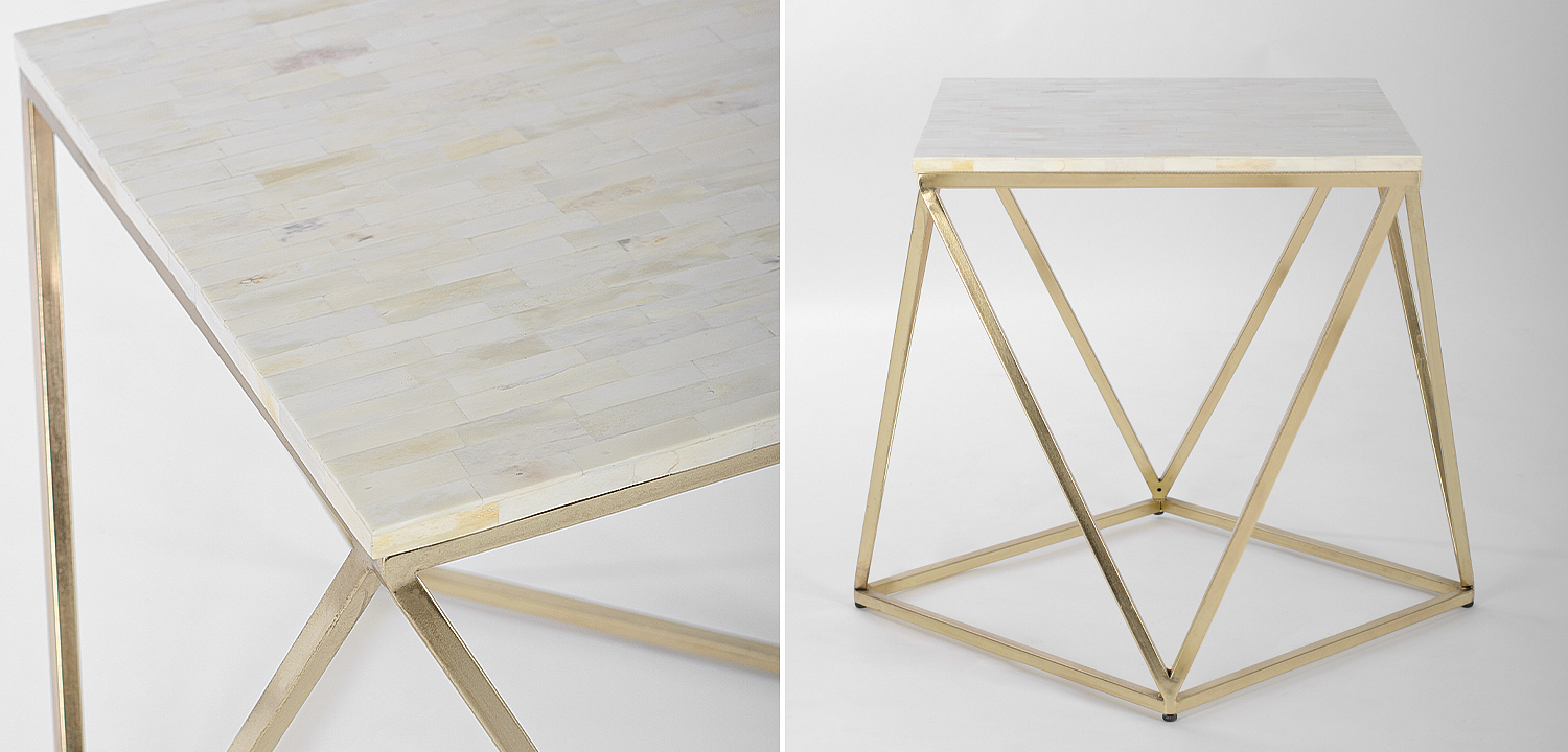 Кофейный Стол Bone Inlay Geometry Кофейный Стол Bone Inlay Geometry - Loft-Concept в Омске