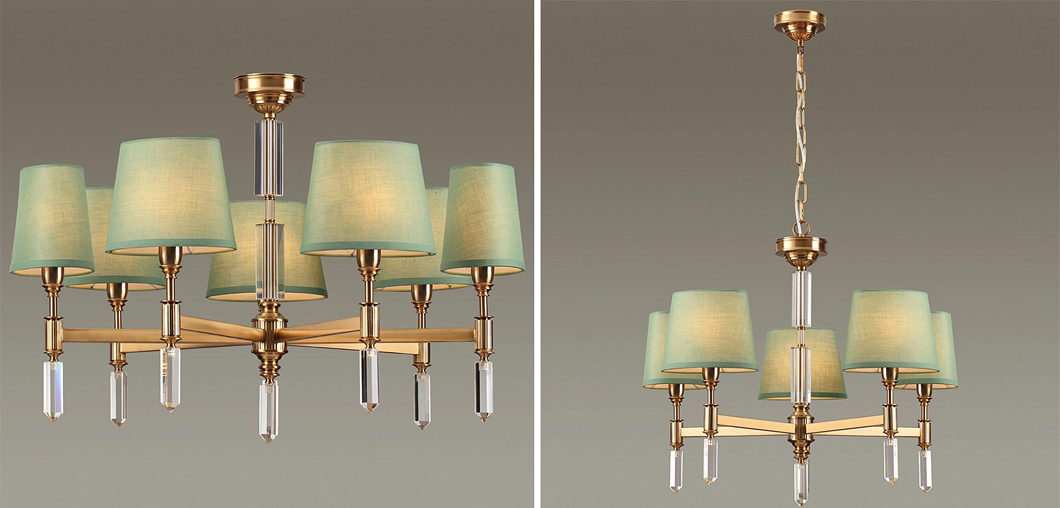 Люстра Ramona Green Chandelier Люстра Ramona Green Chandelier - Loft-Concept в Омске