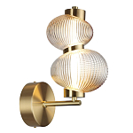 Бра с 2-мя рифлеными стеклянными шарами Marcelh Light варинант исполнения - 6 | Loft Concept в Омске