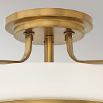 Потолочный светильник с круглым матовым белым плафоном Hinkley варинант исполнения - 2 | Loft Concept в Омске