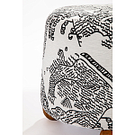 Пуф Wakonda с Круглыми ножками Черно-Белый орнамент варинант исполнения - 3 | Loft Concept в Омске