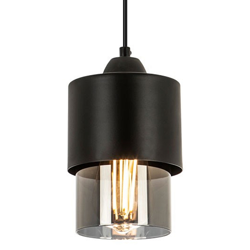 Подвесной светильник с плафоном из дымчатого стекла Volta Flos Hanging Lamp Черный Дымчатый (Smoke) Подвесной светильник с плафоном из дымчатого стекла Volta Flos Hanging Lamp Черный Дымчатый (Smoke) в Омске | Loft Concept